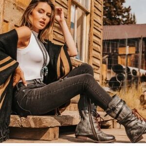 Freebird by Steven Ravi Mid-Calf Leather Boot size 7